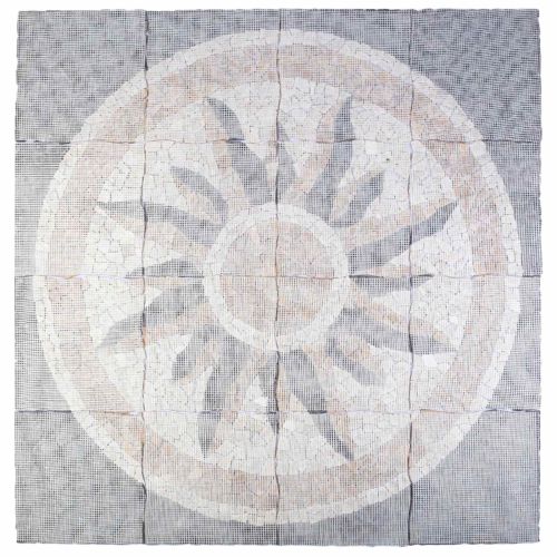 Плочки Мозаика Слънчев Мотив Многоцветен 120 x 120 cm Мрамор