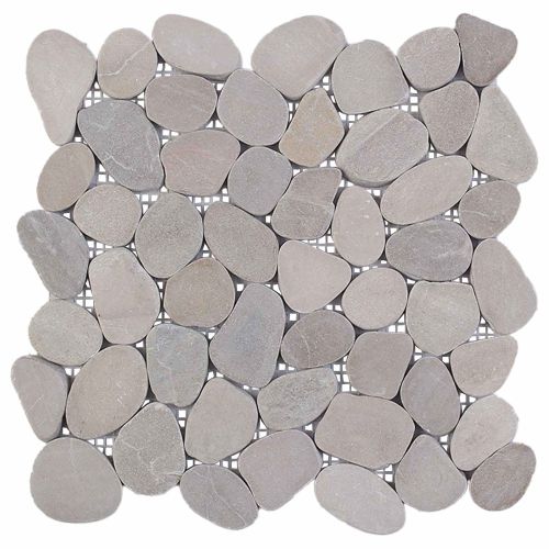 Плочки от камъчета Таупе 30 x 30 cm Речни камъчета