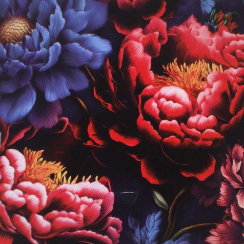 Плика KIEL Тъмен печат от пион 66 x 36,5 x 76 см Черен дъб