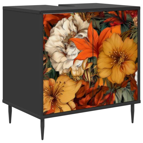 Шкаф за баня GENNEP Черен дъб 60 x 40 x 61 см