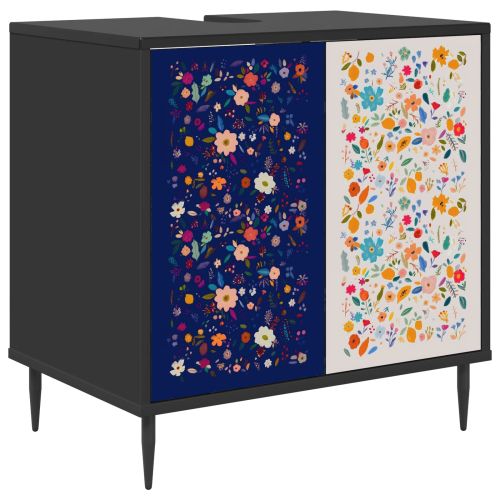 Шкаф за баня MAINZ Черен дъб 60 x 40 x 61 см