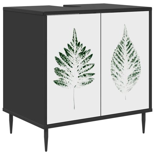Шкаф за баня HANAU Черен дъб 60 x 40 x 61 см