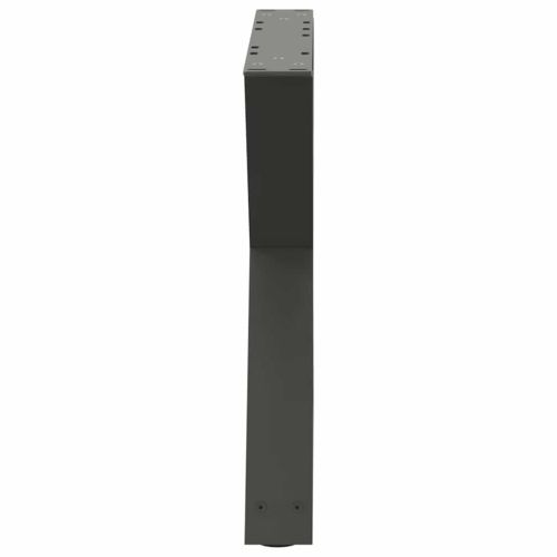 Крака за масичка за кафе, 2 бр., антрацит, 50 x (42-43,3) см, стомана