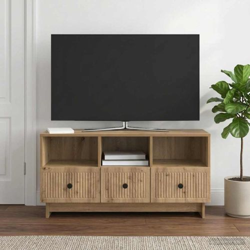 ТВ шкаф 102 x 34,5 x 50 см Дъб артизан Инженерна дървесина