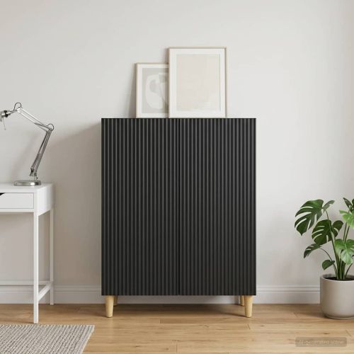 Служебен шкаф Черно 66 x 34,5 x 90 см Инженерна дървесина