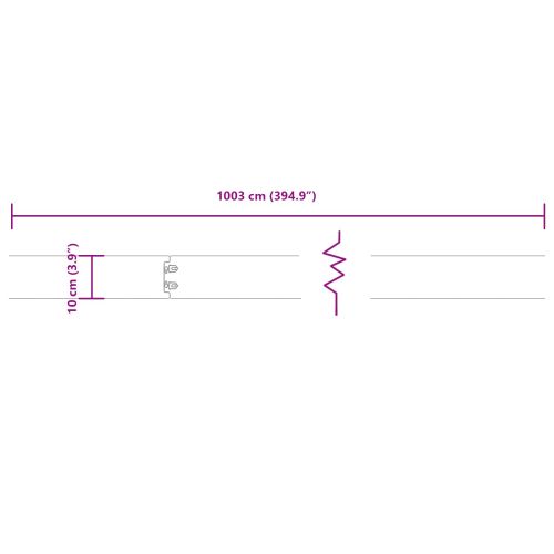 Ограда за трева 10 pcs 10 x 103 cm Кортенова стомана Ръждясало