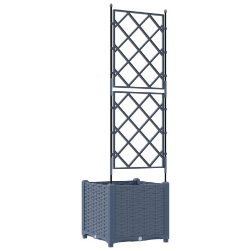 Градинска саксия Сиво 40 x 40 x 143 см ПП