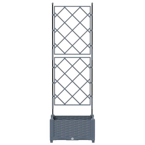 Градинска саксия Светлосиво 40 x 40 x 125,5 см ПП