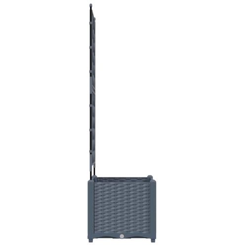 Градинска саксия Светлосиво 40 x 40 x 143 см ПП
