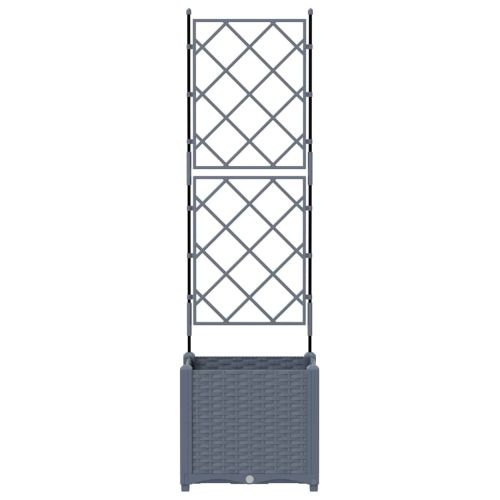 Градинска саксия Светлосиво 40 x 40 x 143 см ПП
