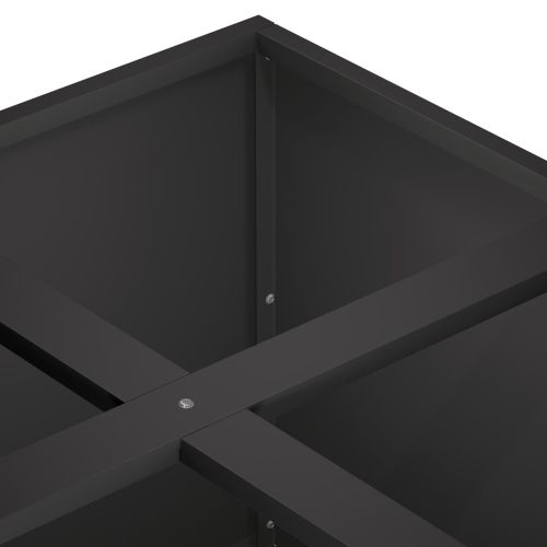 Градинска саксия Черно 100 x 100 x 50 cm