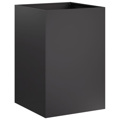 Градинска саксия Черно 40 x 40 x 75 cm