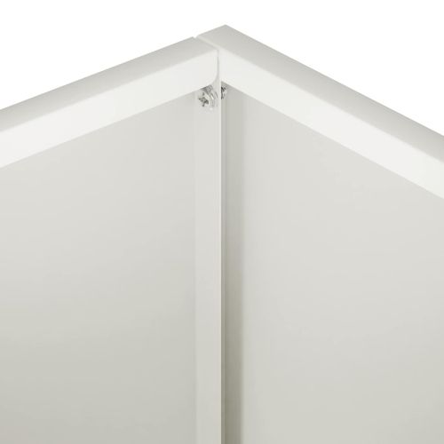 Градинска саксия 2 бр. Бяло 40 x 30 x 30 см