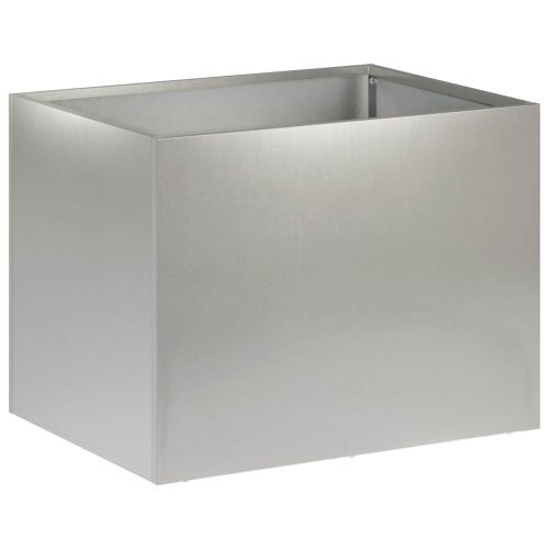 Градинска саксия Сребристо 40 x 30 x 30 см Неръждаема стомана