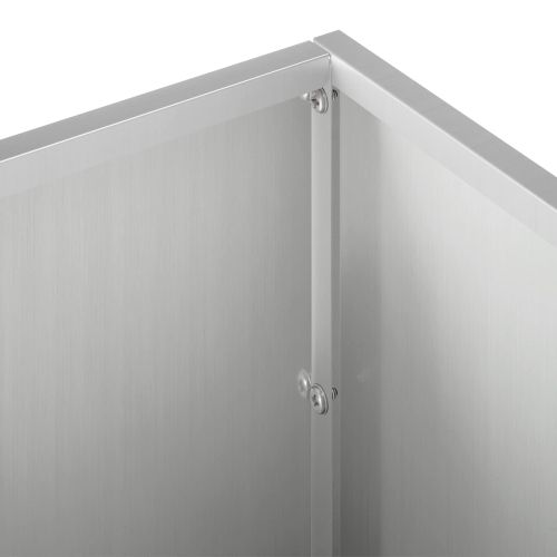 Градинска саксия Сребристо 80 x 20 x 20 см Поцинкована стомана