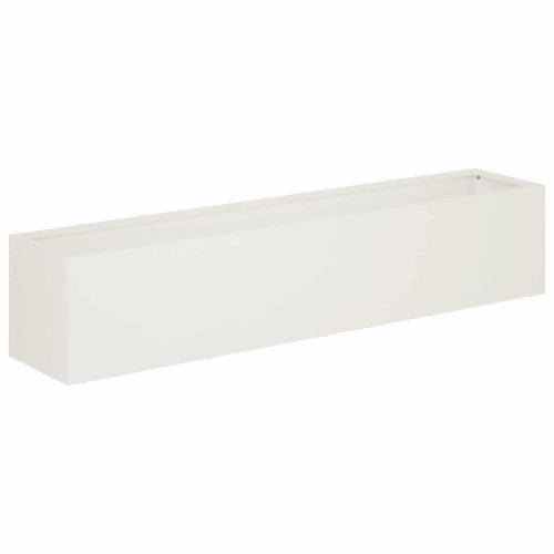 Градинска саксия 2 бр. Бяло 100 x 20 x 20 см