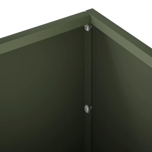 Градинска саксия 2 бр. Маслиненозелено 60 x 20 x 20 см