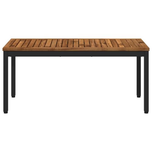 Масичка за кафе Естествено и черно 50 x 100,5 x 45 см