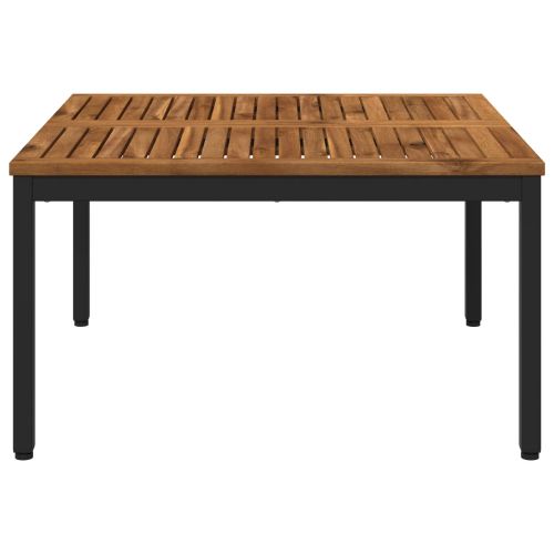 Масичка за кафе Естествено и черно 80 x 80,5 x 45 см