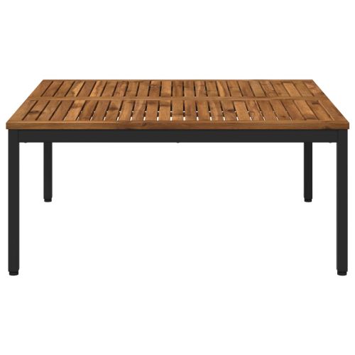 Масичка за кафе Естествено и черно 100 x 100,5 x 45 см