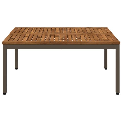 Масичка за кафе Естествено и кафяво 100 x 100,5 x 45 см