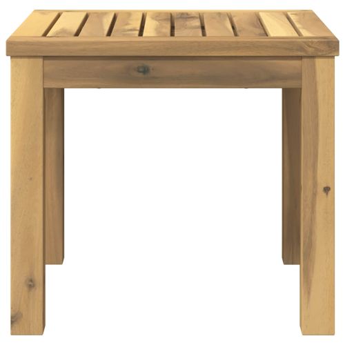 Масичка за кафе Бяло 40 x 40,5 x 36 см Солидно акациево дърво