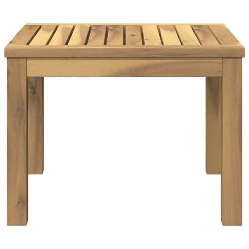 Масичка за кафе Бяло 50 x 48,5 x 36 см Солидно акациево дърво