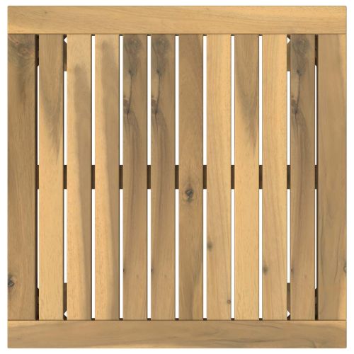 Масичка за кафе Бяло 50 x 48,5 x 36 см Солидно акациево дърво