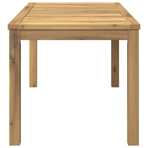 Масичка за кафе Бяло 50 x 100,5 x 45 см Солидно акациево дърво