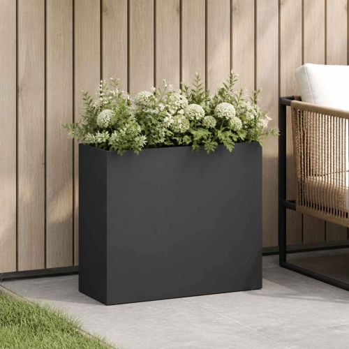 Градинска саксия Черно 50 x 20 x 40 см