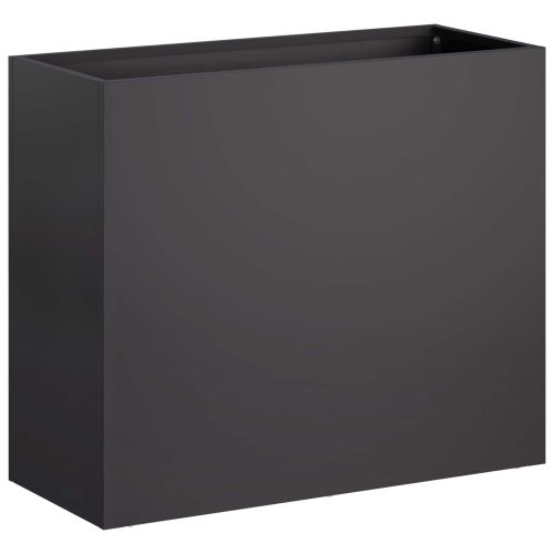 Градинска саксия 2 бр. Черно 50 x 20 x 40 см