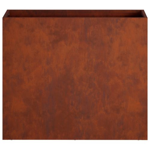 Градинска саксия 2 бр. Ръждясало 50 x 20 x 40 см