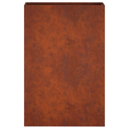 Градинска саксия 2 бр. Ръждясало 40 x 20 x 75 см
