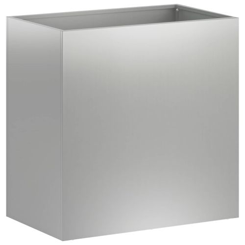 Градинска саксия Сребристо 50 x 30 x 50 cm Поцинкована стомана