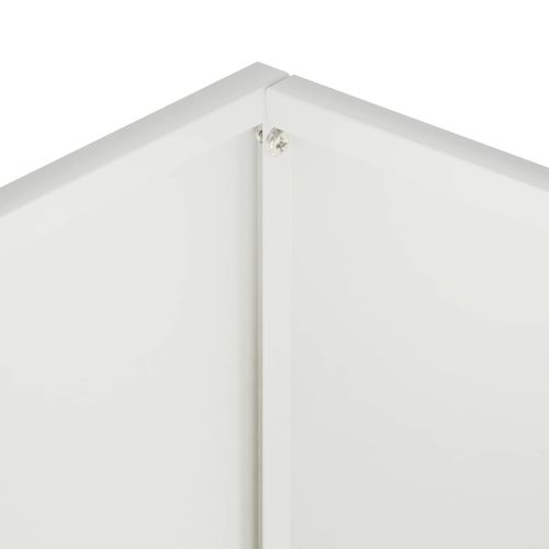 Градинска саксия Бяло 50 x 30 x 40 см Студено валцована стомана