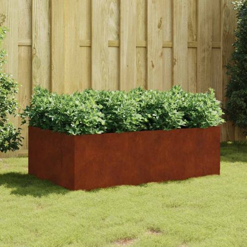 Градинска повдигната леха 120x80x40 см кортенова стомана