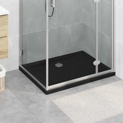 Основен трей за душ с точки 90 x 70 x 4 cm ABS Черно