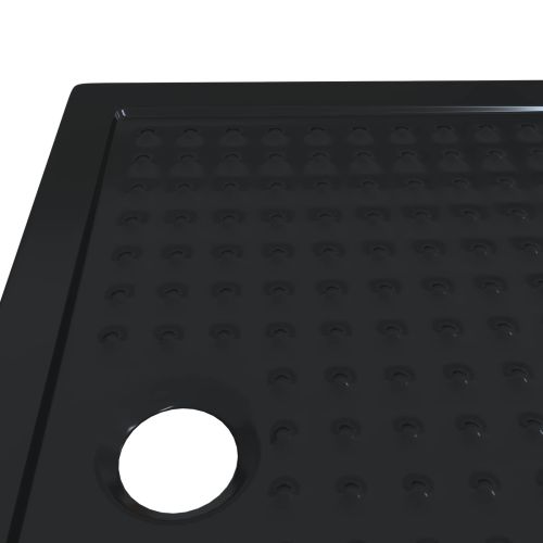 Основен трей за душ с точки 100 x 80 x 4 см ABS Черно