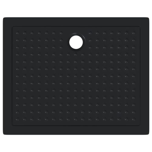 Основен трей за душ с точки 100 x 80 x 4 см ABS Черно