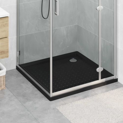 Основен трей за душ с точки 90 x 90 x 4 cm ABS Черно