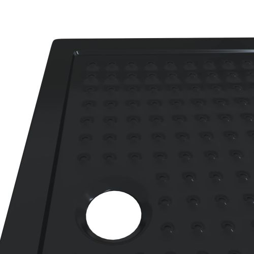 Основен трей за душ с точки 100 x 70 x 4 см ABS Черно