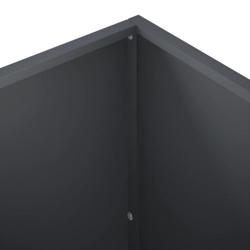 Градинска саксия 2 бр. Антрацит 80 x 50 x 50 см