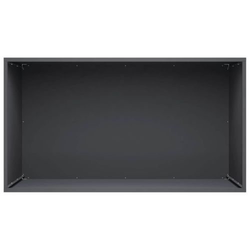 Градинска саксия 2 бр. Антрацит 80 x 50 x 50 см