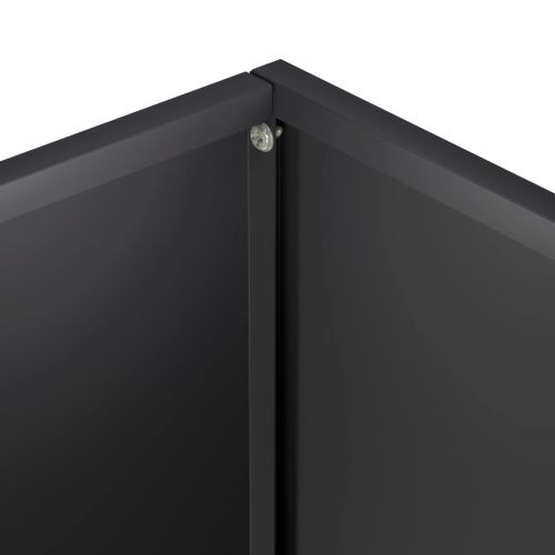Градинска саксия Черно 80 x 30 x 50 см