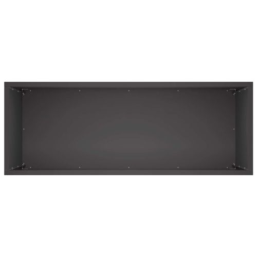 Градинска саксия 2 бр. Черно 80 x 30 x 50 см