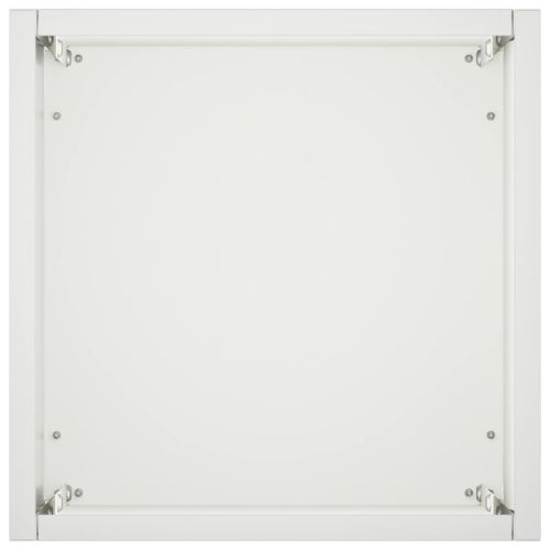 Градинска саксия 2 бр. Бяло 20 x 20 x 75 см