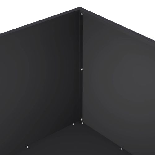 Градинска саксия Черно 60 x 60 x 40 cm
