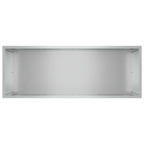 Градинска саксия 2 бр. Сребристо 80 x 30 x 50 см