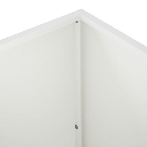 Градинска саксия Бяло 40 x 40 x 75 cm Студено валцована стомана