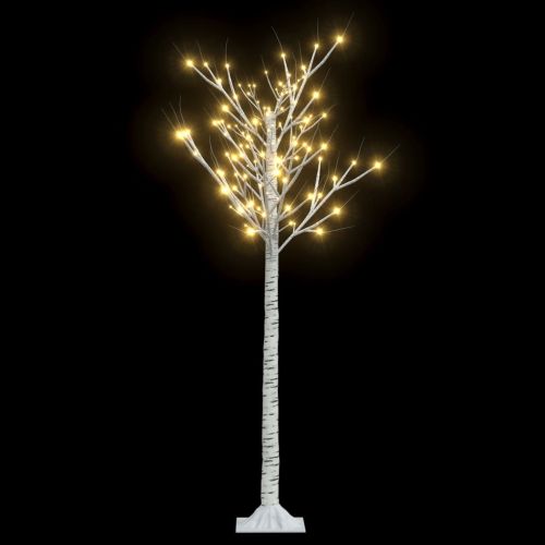 Коледно дърво 156 LED 1,5 м топло бяло върба за закрито/открито